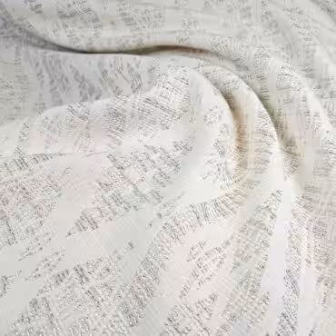 zakard bawelniany bialy offwhite ze srebrna nicia premiumA