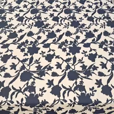 markowy zakard bawelniany kremowy w duze kwiaty premiumB