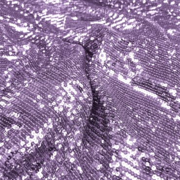 material cekinowy elastyczny liliowy fiolet na siatceA