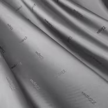 logowana podszewka wiskozowa szara zakardowa z napisamiA