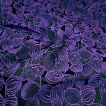 zakard markowy fiolet na granacie motyw roslinnyB