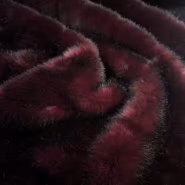 grube futro sztuczne burgundowe sredni wlos pasyA