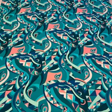 markowy jedwab we wzory geometryczna abstrakcja twillB