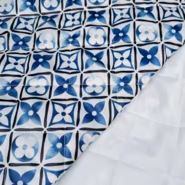 markowa pikowka ocieplana z podszewka majolika niebieskaB