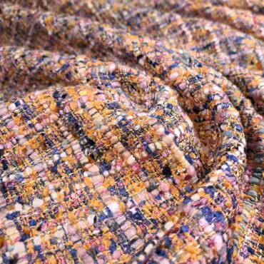 kolorowa chanelka naturalna z wiskozy przeplotkaA