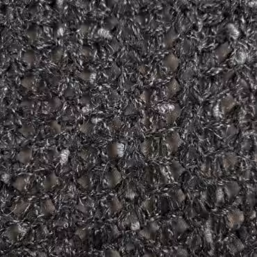 naturalna dzianina azurowa z welny ciemny szaryB