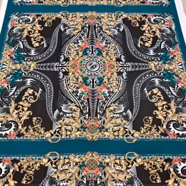 markowa tkanina szyfon we wzory poliester panel 120cmB