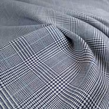 elastyczna welna z kaszmirem krata ksiecia walii granatA