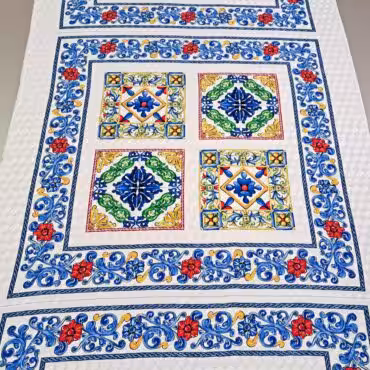 jedwab chustowy zakardowy premium majolika panel 88cmB