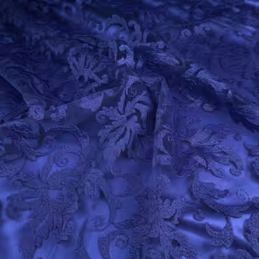 koronka szafirowa elastyczna tiulowa z zakonczeniemA