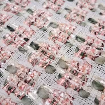 chanelka naturalna roz z biela wiskoza bawelna acetatB