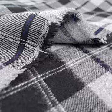 flanela bawelniana z meszkiem szkocka krata tartanB