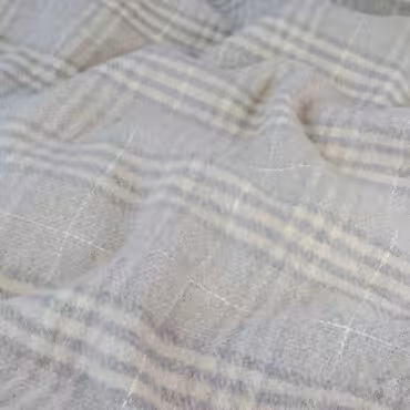 welna plaszczowa w krate szaro-bezowa miekka verginA