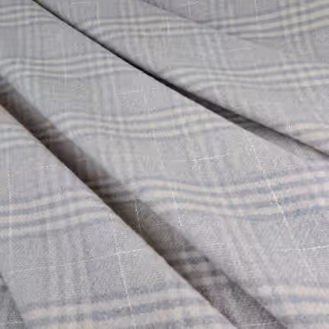 welna plaszczowa w krate szaro-bezowa miekka verginB