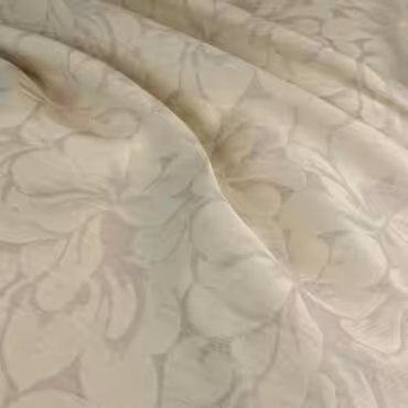 zakard bawelniany z poliamidem kwiaty kremowe na bezuA