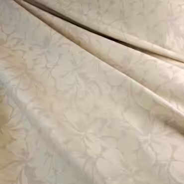 zakard bawelniany z poliamidem kwiaty kremowe na bezuB