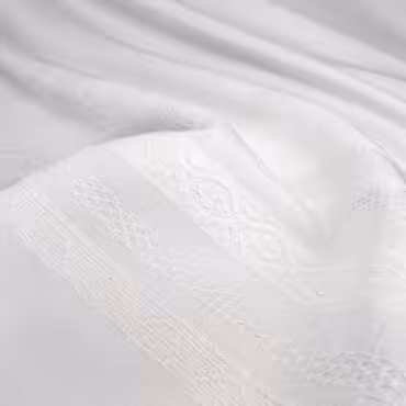 bawelna haftowana biala wzor pasy panel 81 cmA