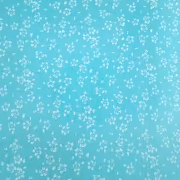 bawelna w drobne wzorki kwiatki turkusowa z poliestremB