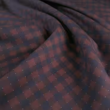 welna w kratke z kropeczkami bordo z granatemA