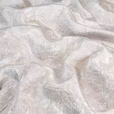 srebrny zakard w kwiaty perlowe gnieciona fakturaA