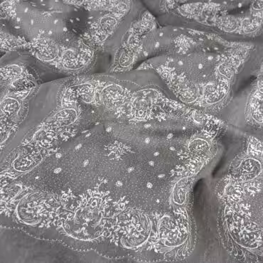 szara bawelna we wzory efekt used lookA