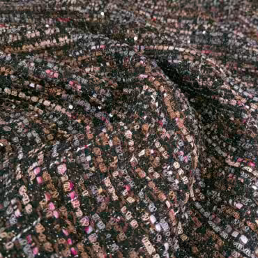 chanelka naturalna brazowa boucle wiskoza z bawelnaA