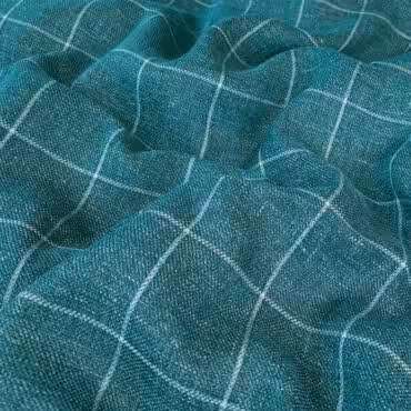 bambus tkanina naturalna z wiskoza morska wzor krataA