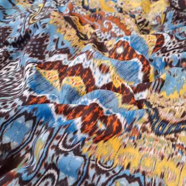 wiskoza w kolorowe wzory azteckie nieprzeziernaA