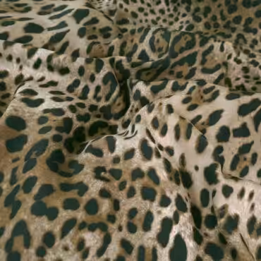 wiskoza elastyczna wzor panterka oliwkowy bezA