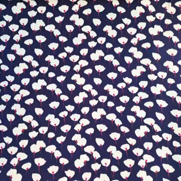wiskoza z jedwabiem wzor kwiaty sliwkowy granatB