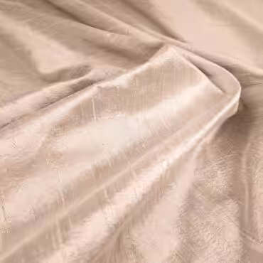 szantung jedwabny szampanski roz polyskA