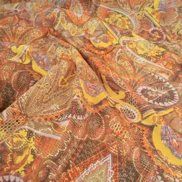 sygnowana tkanina welna we wzory lekko elastycznaA