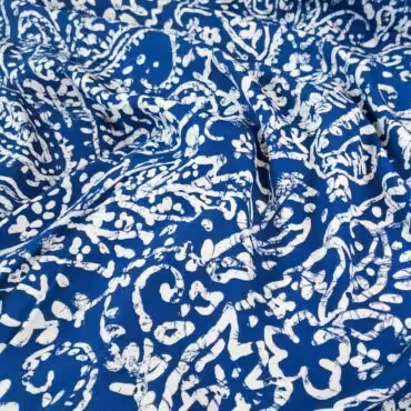 wiskoza z bawelna wzor paisley indygo z bielaA