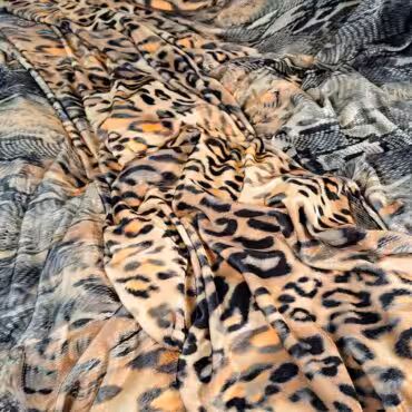 welur we wzory zwierzece lejacy mocno elastycznyA