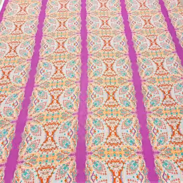 cienka wiskoza kolorowa we wzory w pasachB