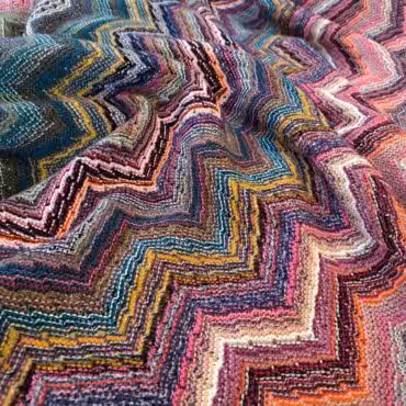 dzianina welna swetrowa kolorowa wzor zygzakiA