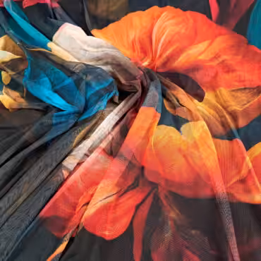 kolorowy material siatka elastyczna we wzoryA