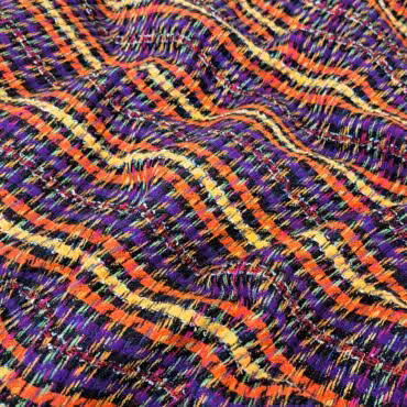 kolorowa tkanina chanelka nieprzezierna zwartaA