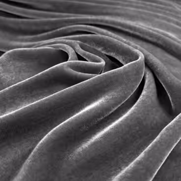szary welur jedwab z wiskozaA