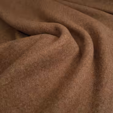 dzianina plaszczowa welna parzona cynamonowy brazA