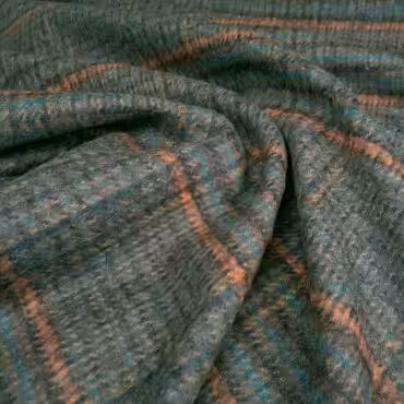 welna plaszczowa w krate stonowane koloryA