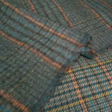 welna plaszczowa w krate stonowane koloryB