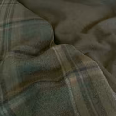 ciepla welna double face krata militarna zielen khakiA