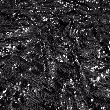 material cekiny czarne elastyczne lejace male i duzeA