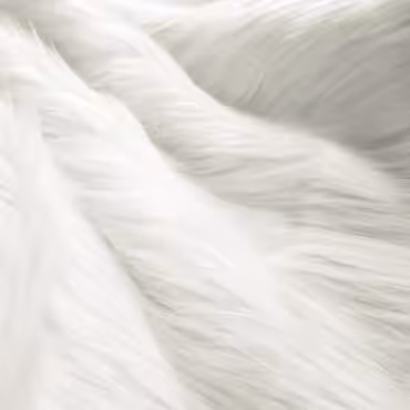 biale futro sztuczne dlugi wlosA