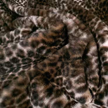 sztuczne futro panterka miekkie krotki wlos braz chlodnyA