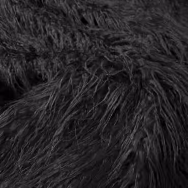 sztuczne futro lama czarne dlugi wlosA