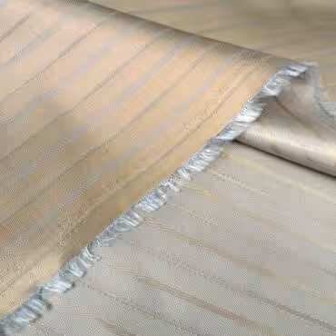 wiskozowa podszewka w paski zlocisty bezowy z golebimB