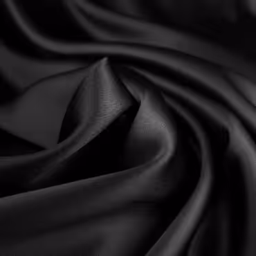czarna satyna jedwabna z elastanemA