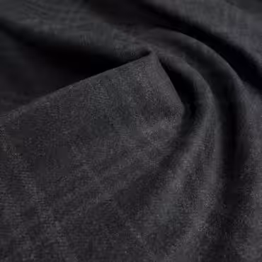 plaszczowa welna double face krata antracyt z szarymA